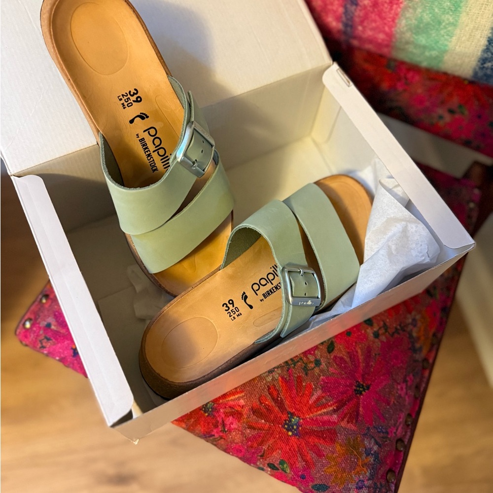 NIB Birkenstock Women's Sandals - Mint Green - Picture 6 of 8